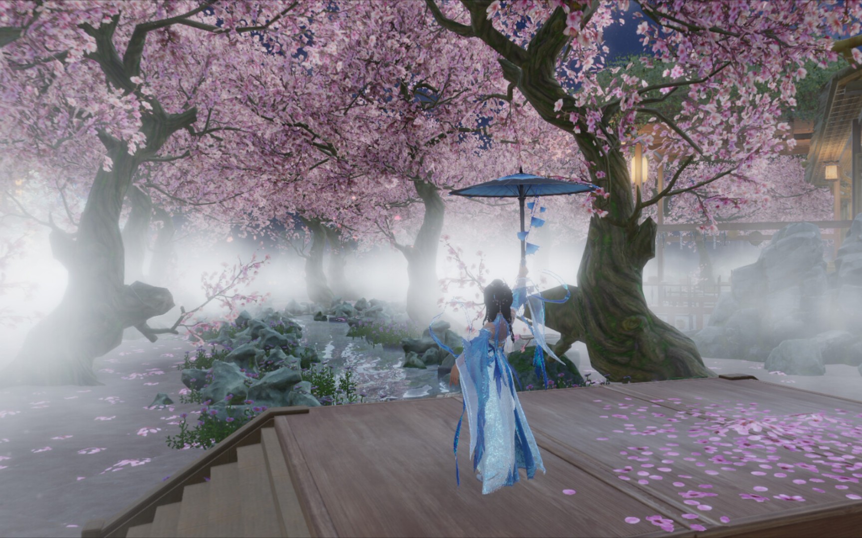 【剑网3家园】终于变仙境了的十里桃林(老蓝图更新)_哔哩哔哩_bili