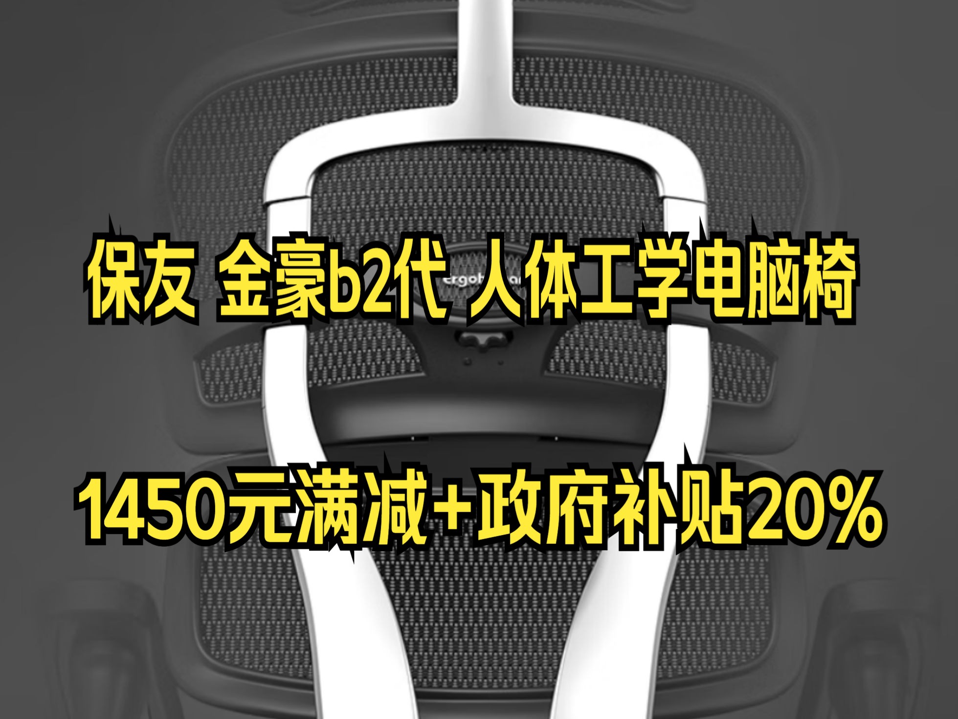 Ergonor保友金豪b2代人体工学椅办公椅子电脑椅游戏电竞椅子 银白网哔哩哔哩bilibili