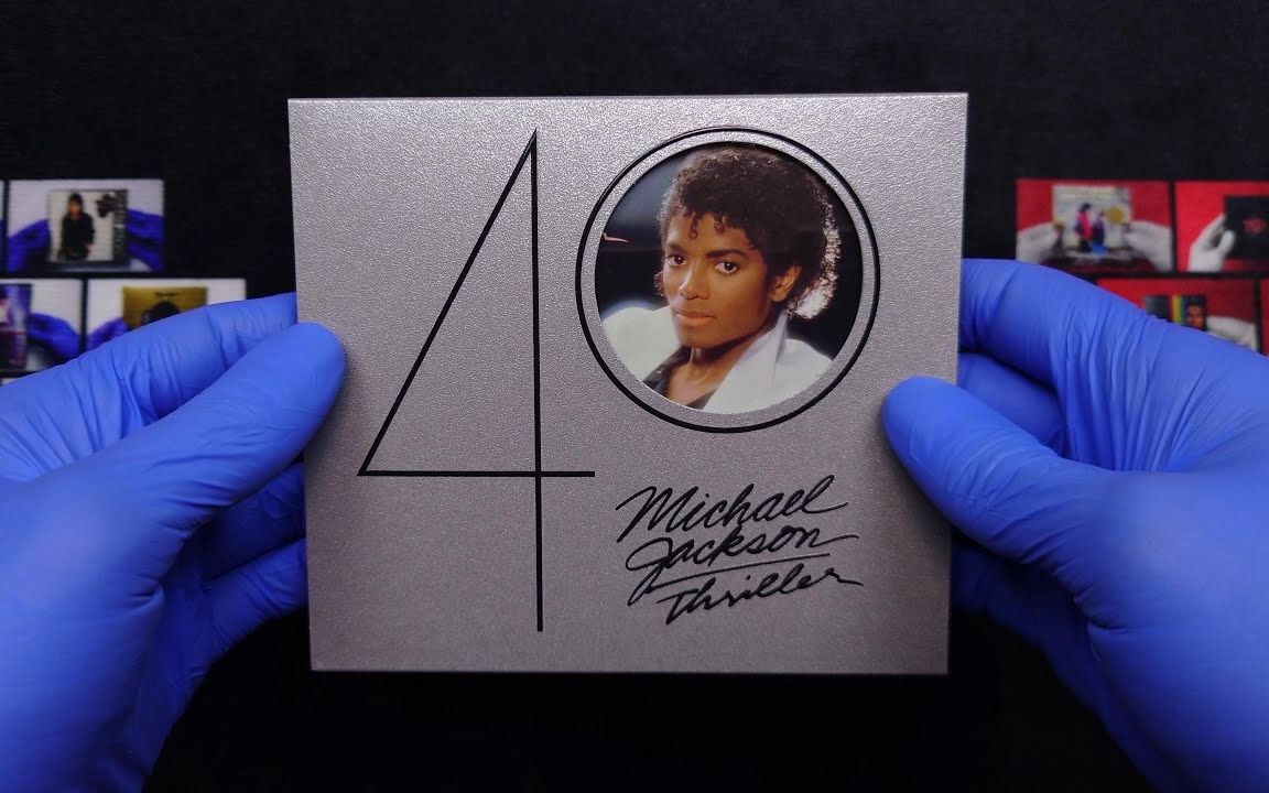 [图]【4K】迈克尔·杰克逊《Thriller》40周年双CD套装开箱 | 作者：MJ Unboxing