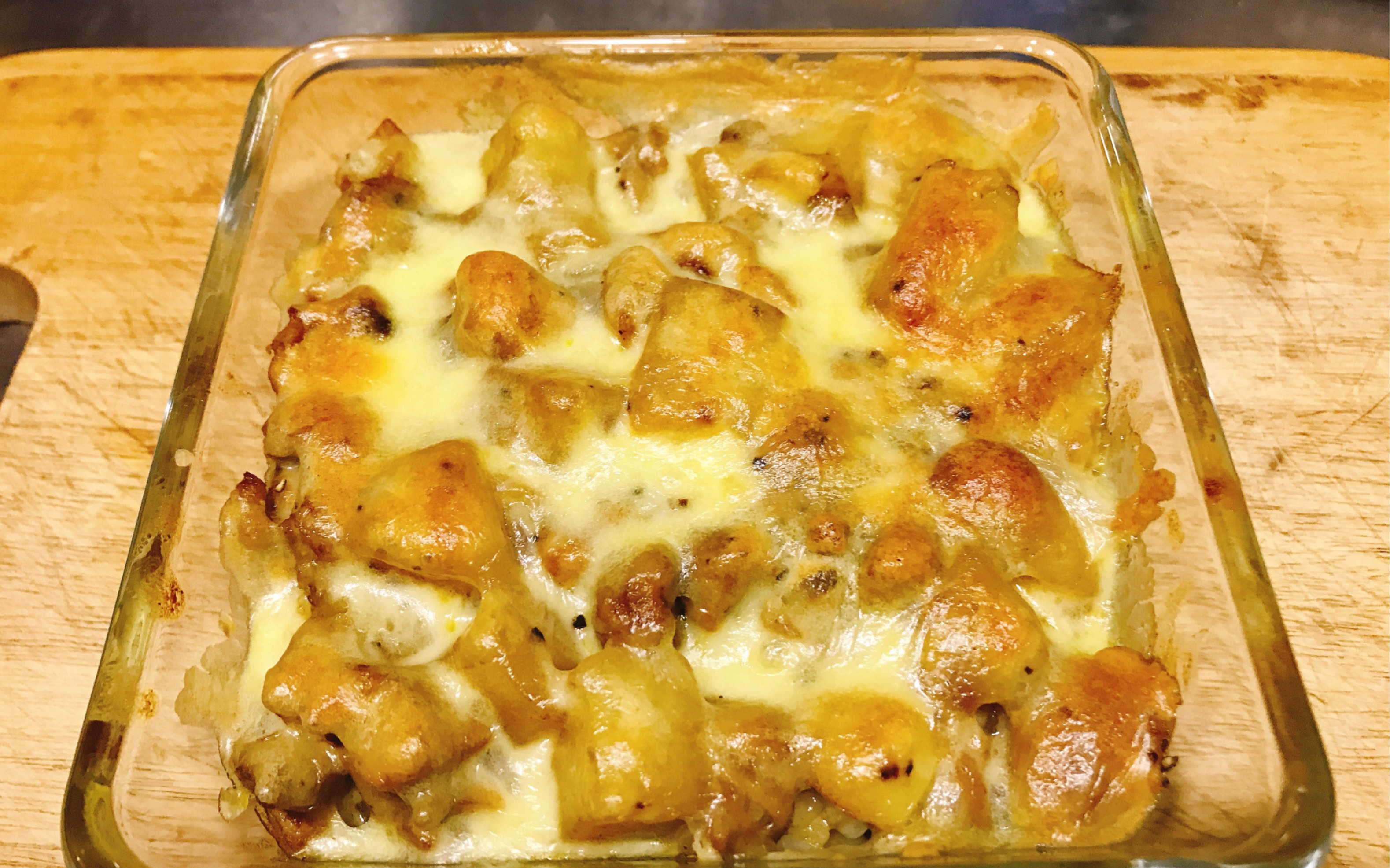 [咖喱鸡芝士焗饭]超好吃的焗饭 超简单的做法