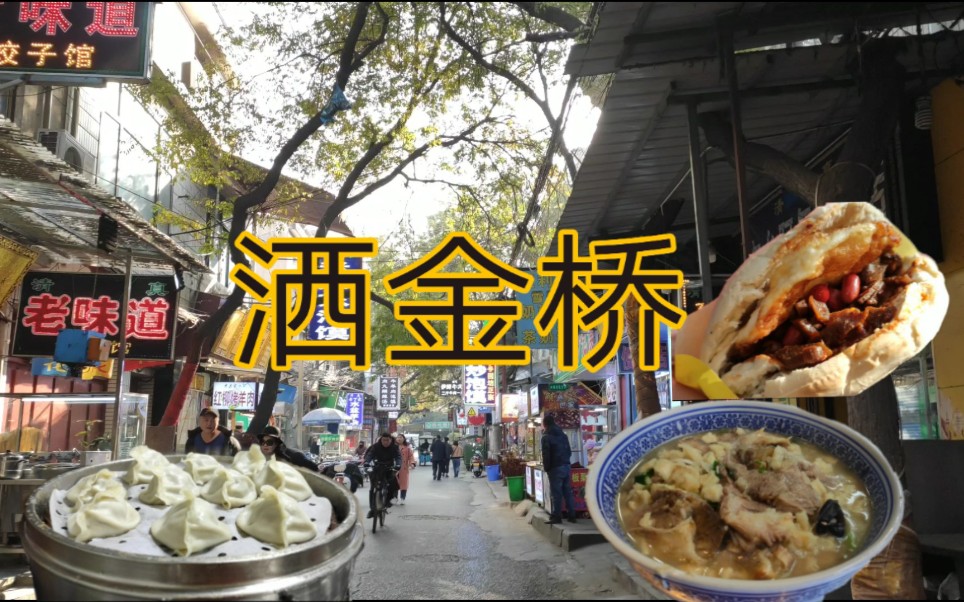 菜蛋夹馍77灌汤蒸饺77羊肉泡馍西安洒金桥美食vlog英语介绍