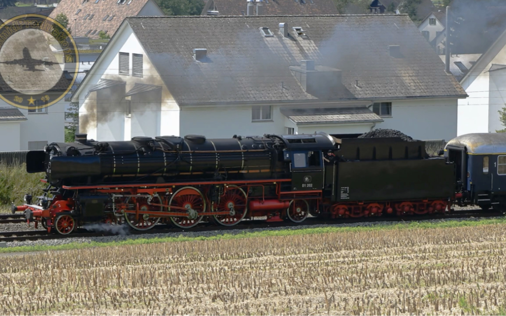 德国br-01型202号蒸汽机车在巴尔滕斯维尔(瑞士)