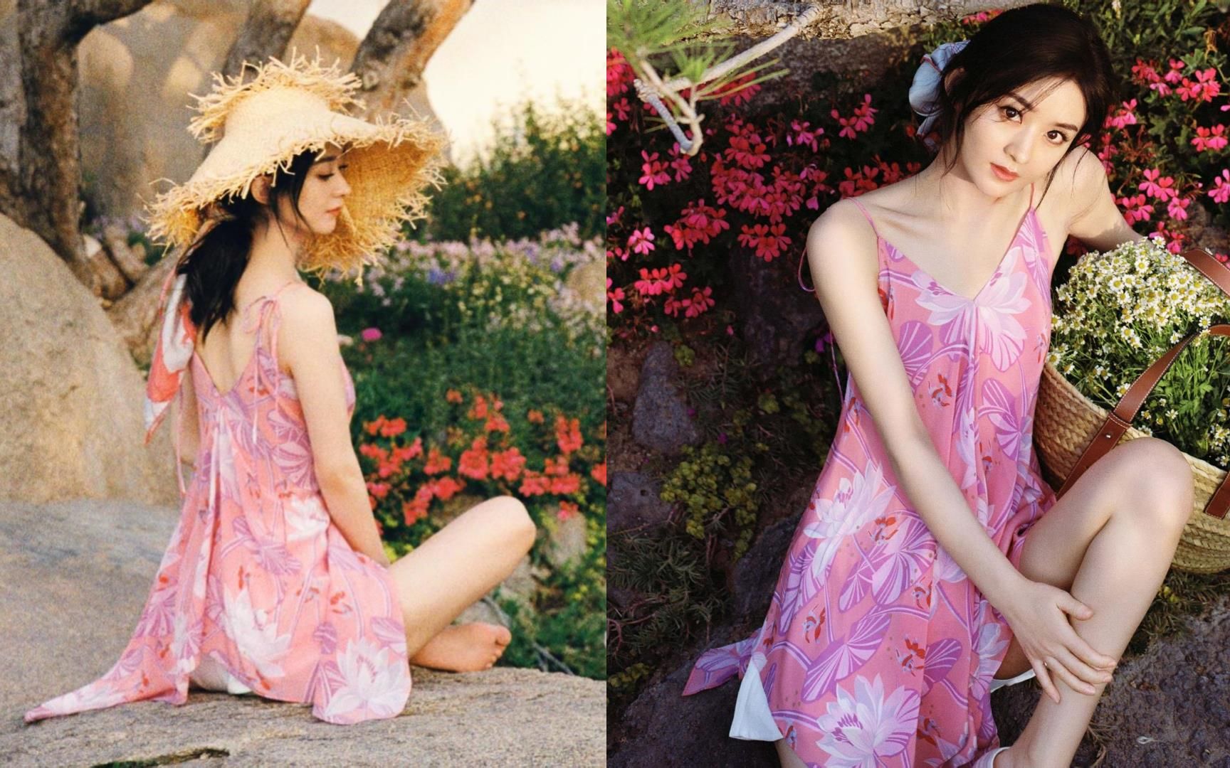 赵丽颖浪漫七夕大片来袭,大秀香肩长腿,上演绝美回眸背影杀