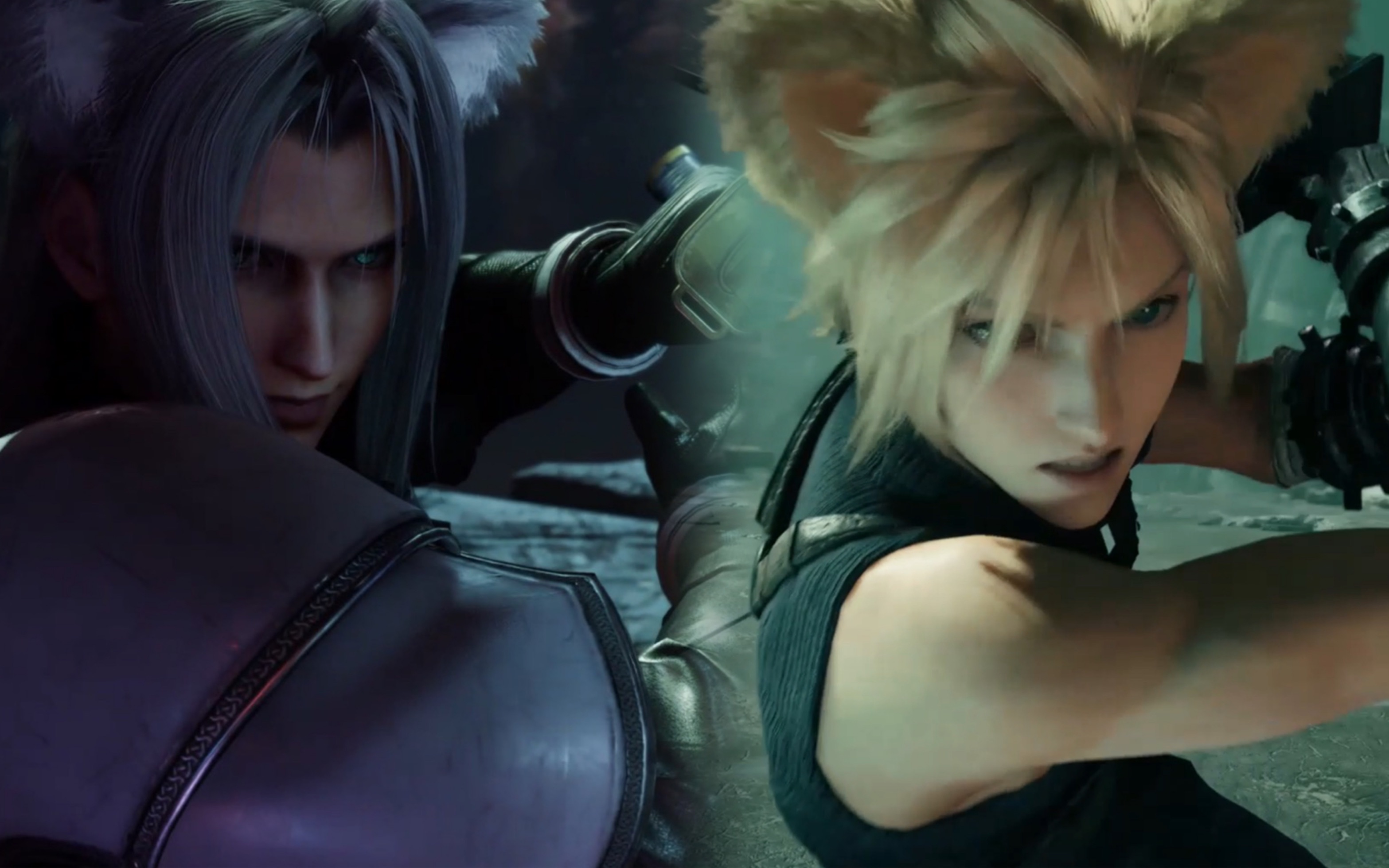 【ff7re/sc】考拉薩菲羅斯&貓貓克勞德(全員獸耳)_單機遊戲熱門視頻