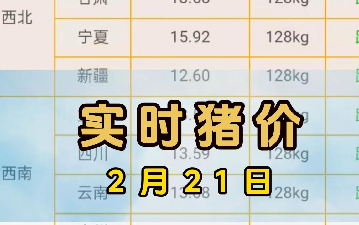 2022-02-22实时猪价早知道