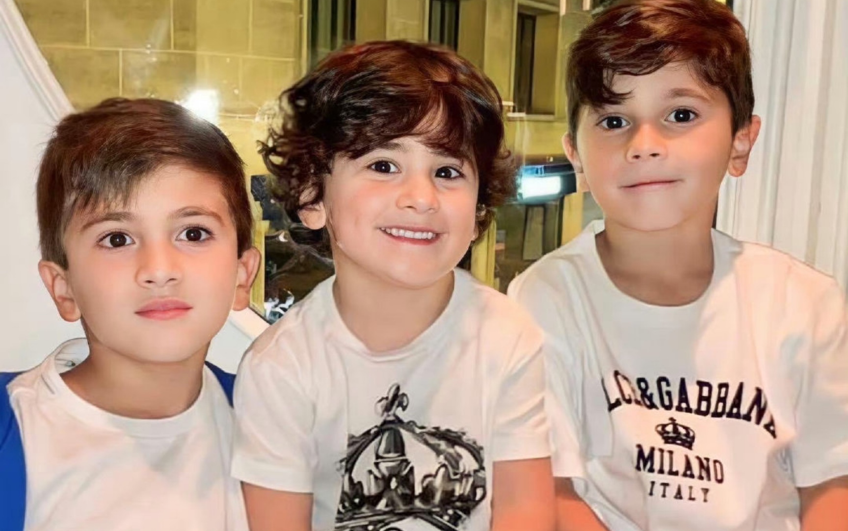 原来梅西儿子蒂亚戈 马特奥ciro的搞怪人设早已刻在骨子里 三兄弟可在