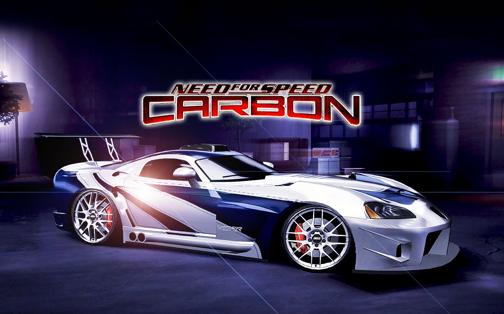 极品飞车10 满足朋友要求用蓝白条图装的viper最终通关