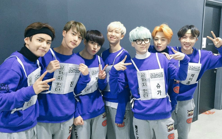 【防弹少年团】偶像运动会 400m接力第一 1080p