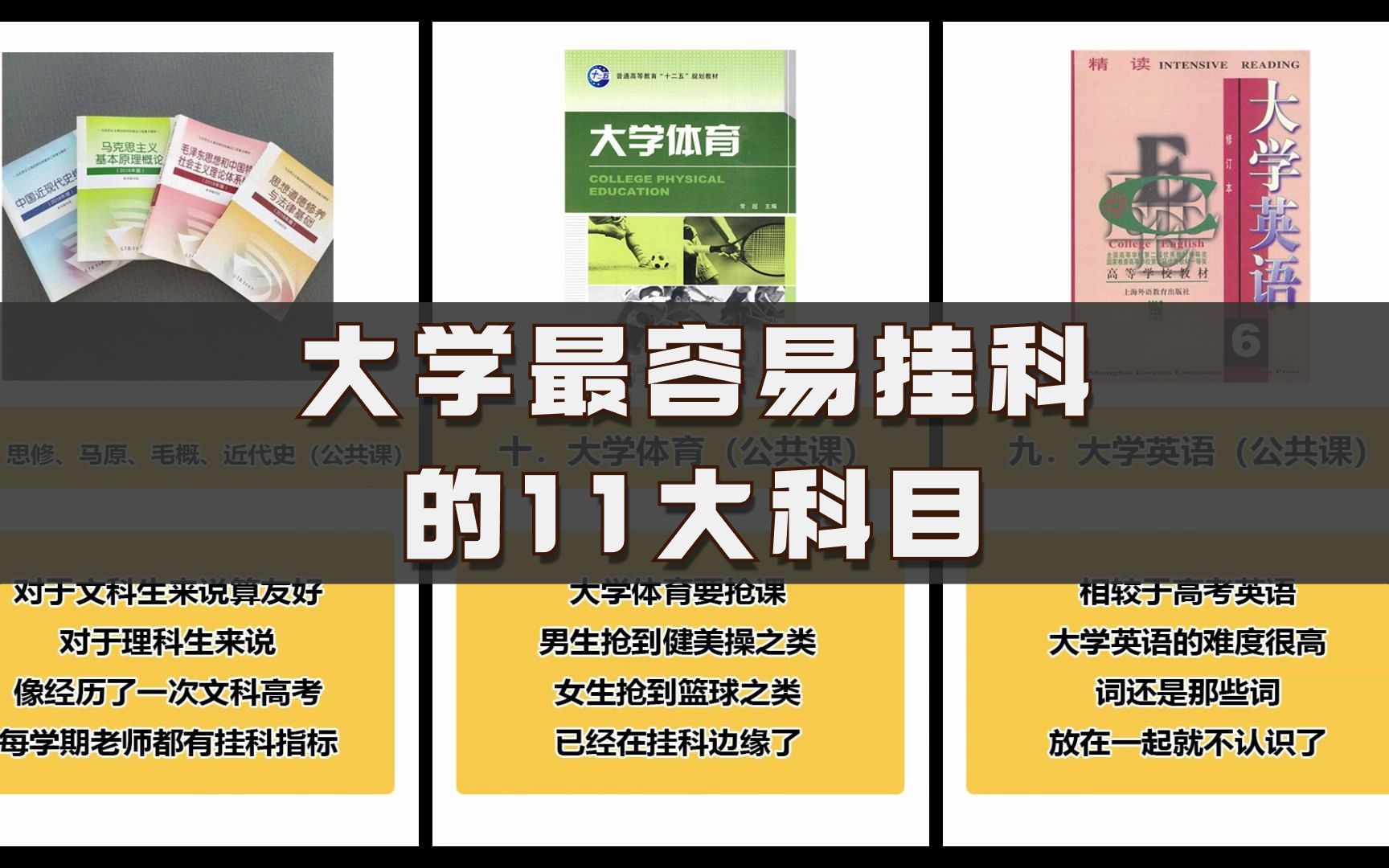 大学最容易挂科的11大科目,第一名很意外哔哩哔哩bilibili