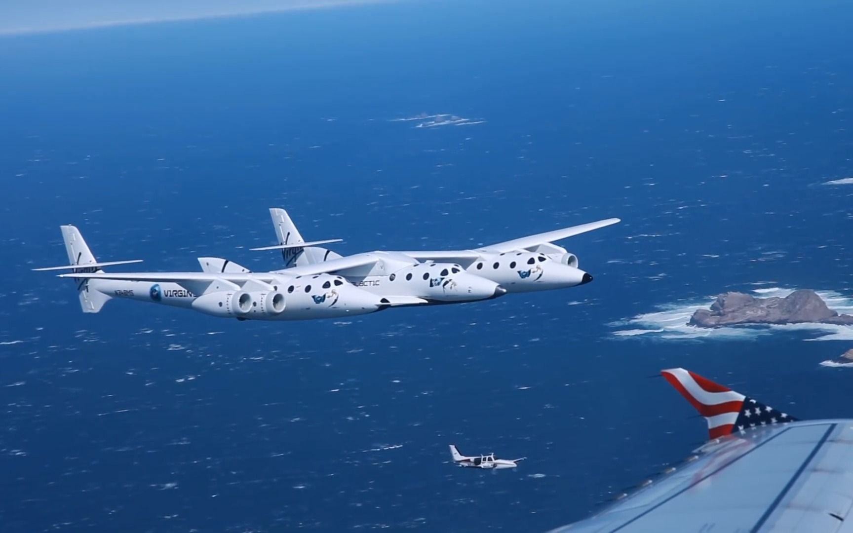 美国航空奇遇白色骑士二号!