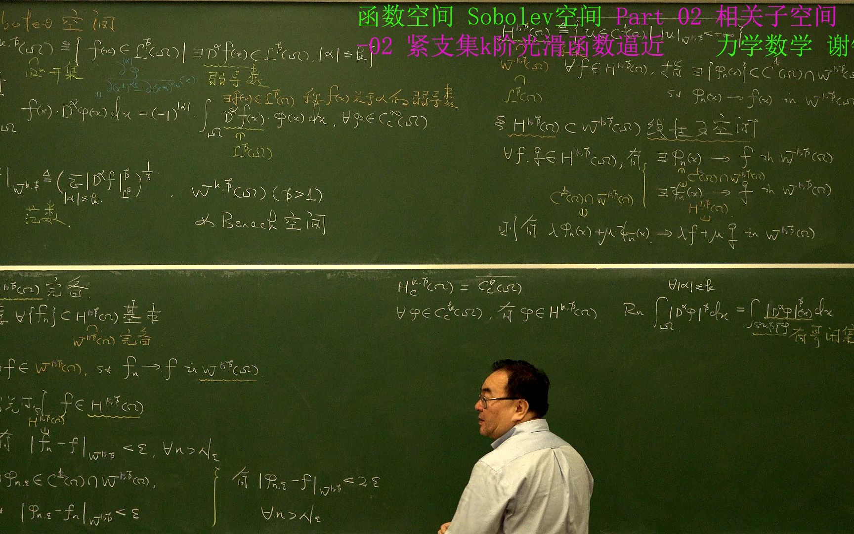 Sobolev空间 Part 02 相关子空间02 紧支集k阶光滑函数逼近哔哩哔哩bilibili