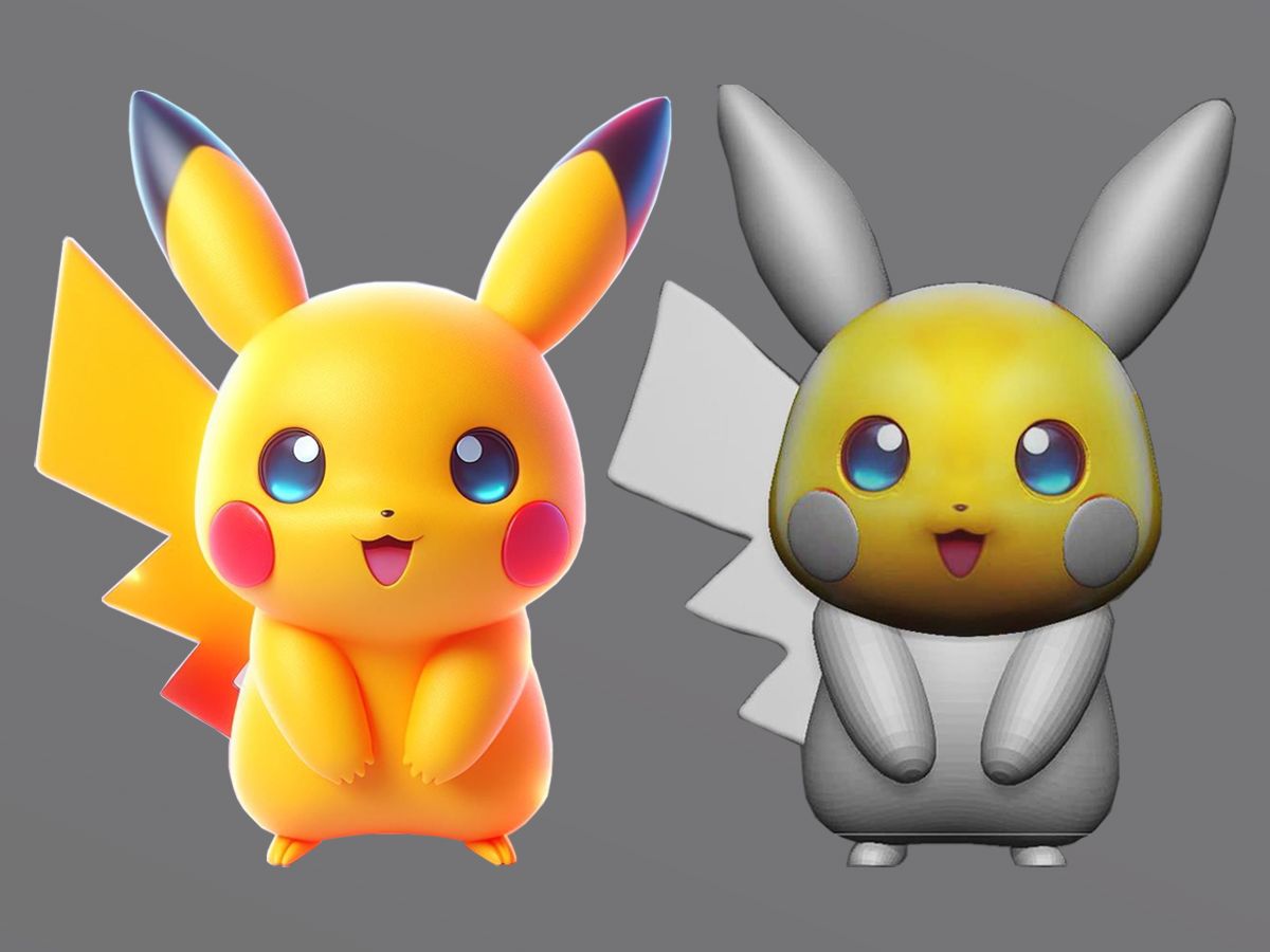 【zbrush雕刻】超可爱皮卡丘手办制作,萌新也上手的简单案例