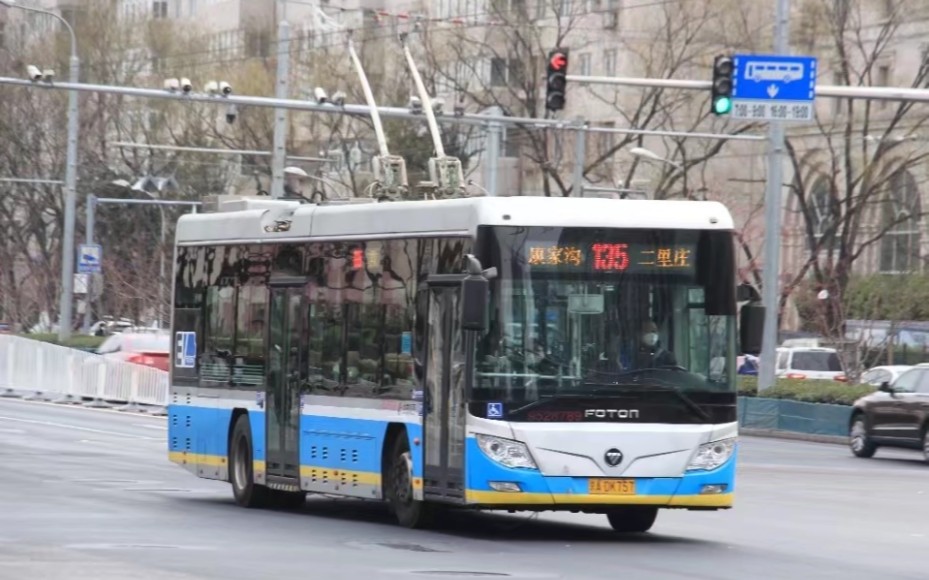 北京电车105路图片