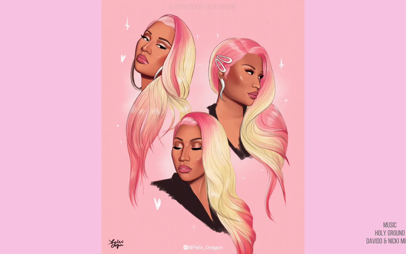 绘画过程nickiminajbyfelixdragon