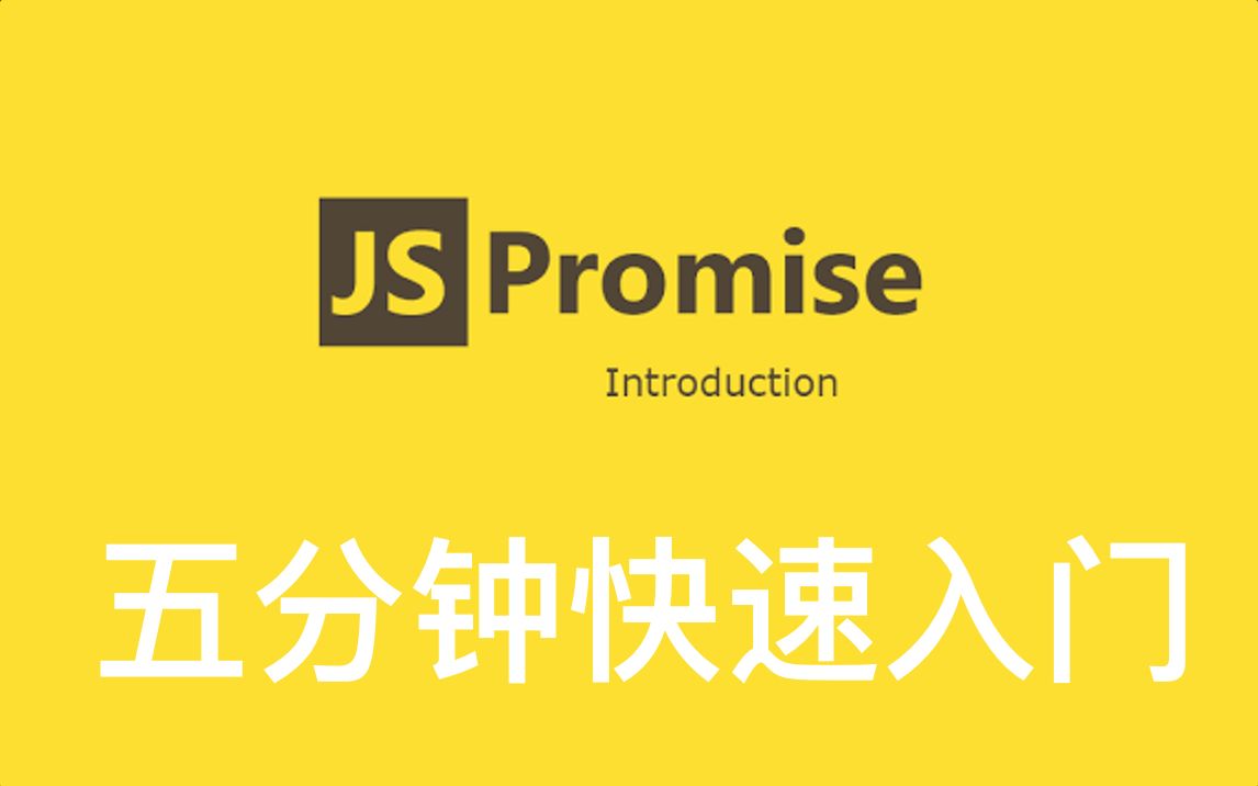 【Javascript Promise五分钟入门】每天学习五分钟,Javascript Promise快速入门.真的有这么快速吗?哔哩哔哩bilibili