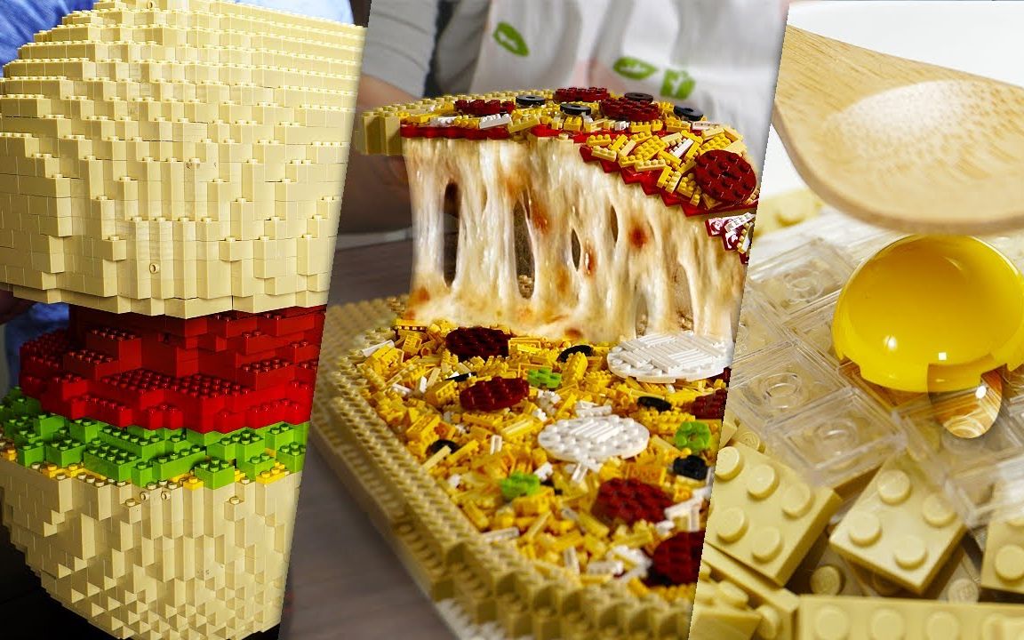 乐高lego 定格动画 披萨_哔哩哔哩 (゜-゜)つロ 干杯~-bilibili