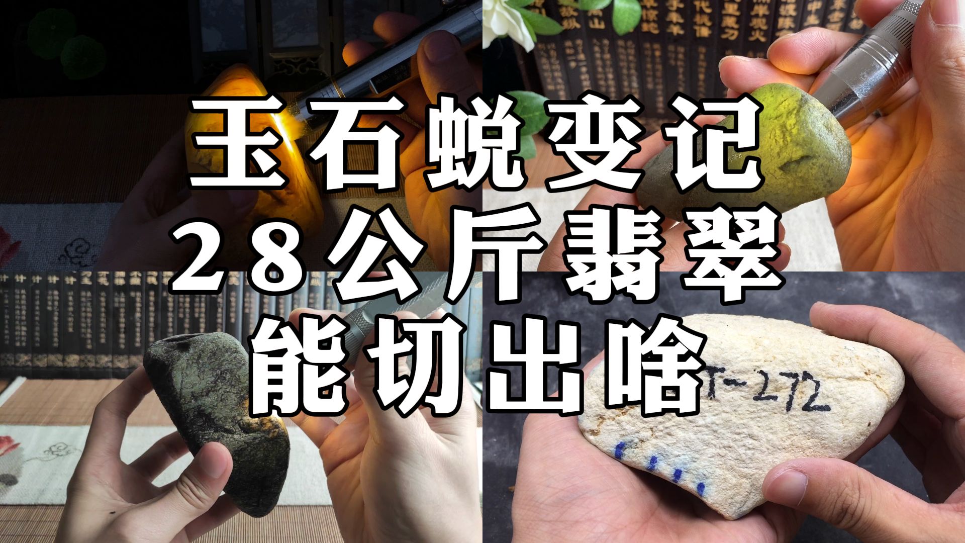 玉石蜕变记,28公斤翡翠,能切出啥?哔哩哔哩bilibili