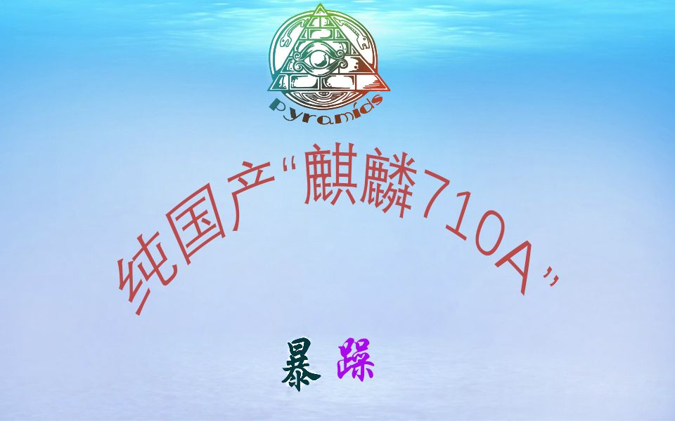 纯国产“麒麟710A”哔哩哔哩bilibili