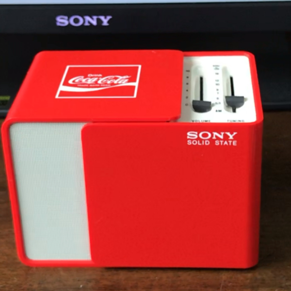 传奇再现：索尼播音盒SONY TR-1825 大红色可口可乐COCA COLA联名限量款._哔哩哔哩_bilibili