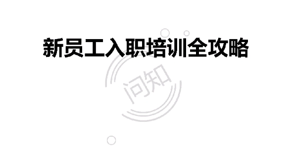 新员工入职培训全攻略 人力资源六大模块文书模板哔哩哔哩bilibili