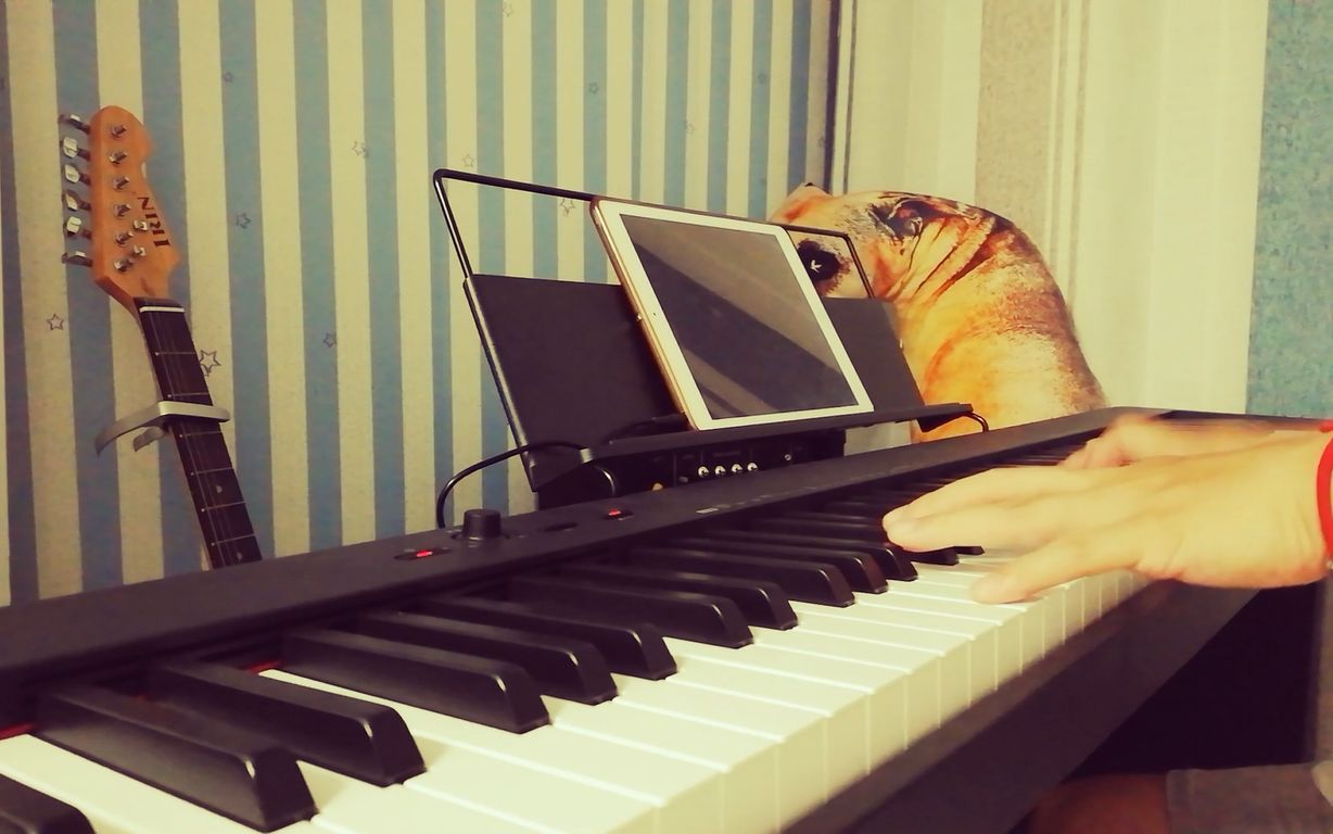 用电钢琴弹奏周杰伦的爱在西元前