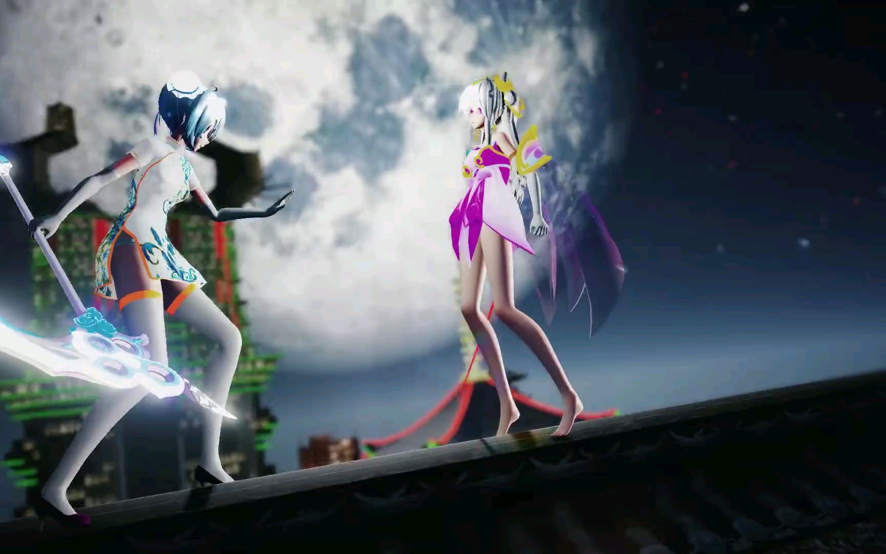 弱音和初音为了你在紫禁之巅决斗,帅气的你还不快来看看_哔哩哔哩