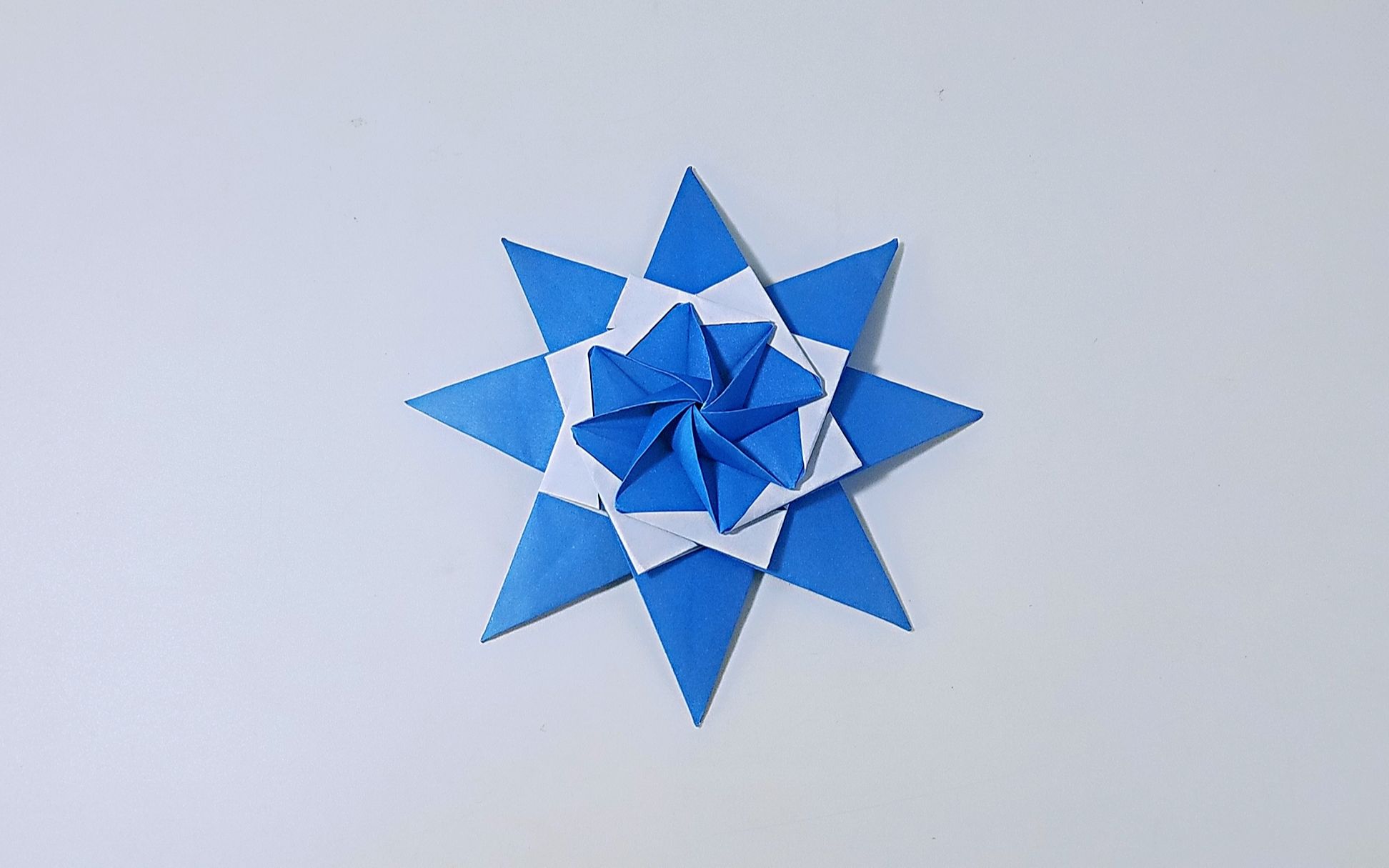 八角星折纸带步骤图解图片