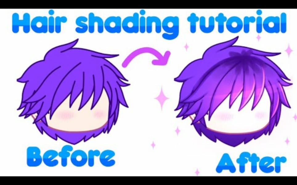 (转载)Hair Shading Tutorial  Gacha Club  Ibispaint X哔哩哔哩bilibili