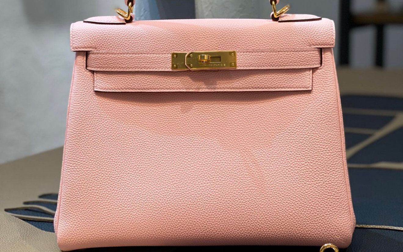 hermes kelly 28 3q粉 togo 爱马仕 kelly包包 3q 樱花粉