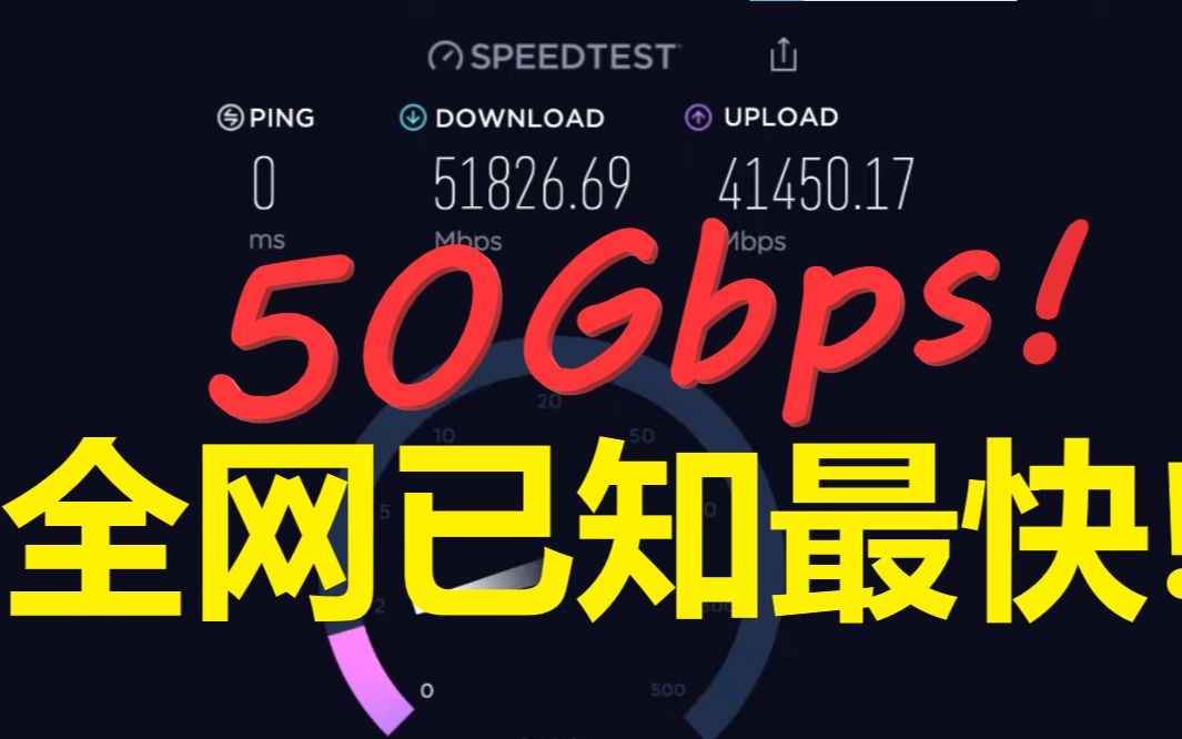 全网最快!网速测试speedtest 解锁6G时代哔哩哔哩bilibili