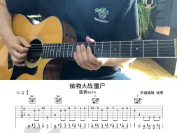 Скачать видео: 《植物大战僵尸》游戏背景音乐木吉他独奏solo