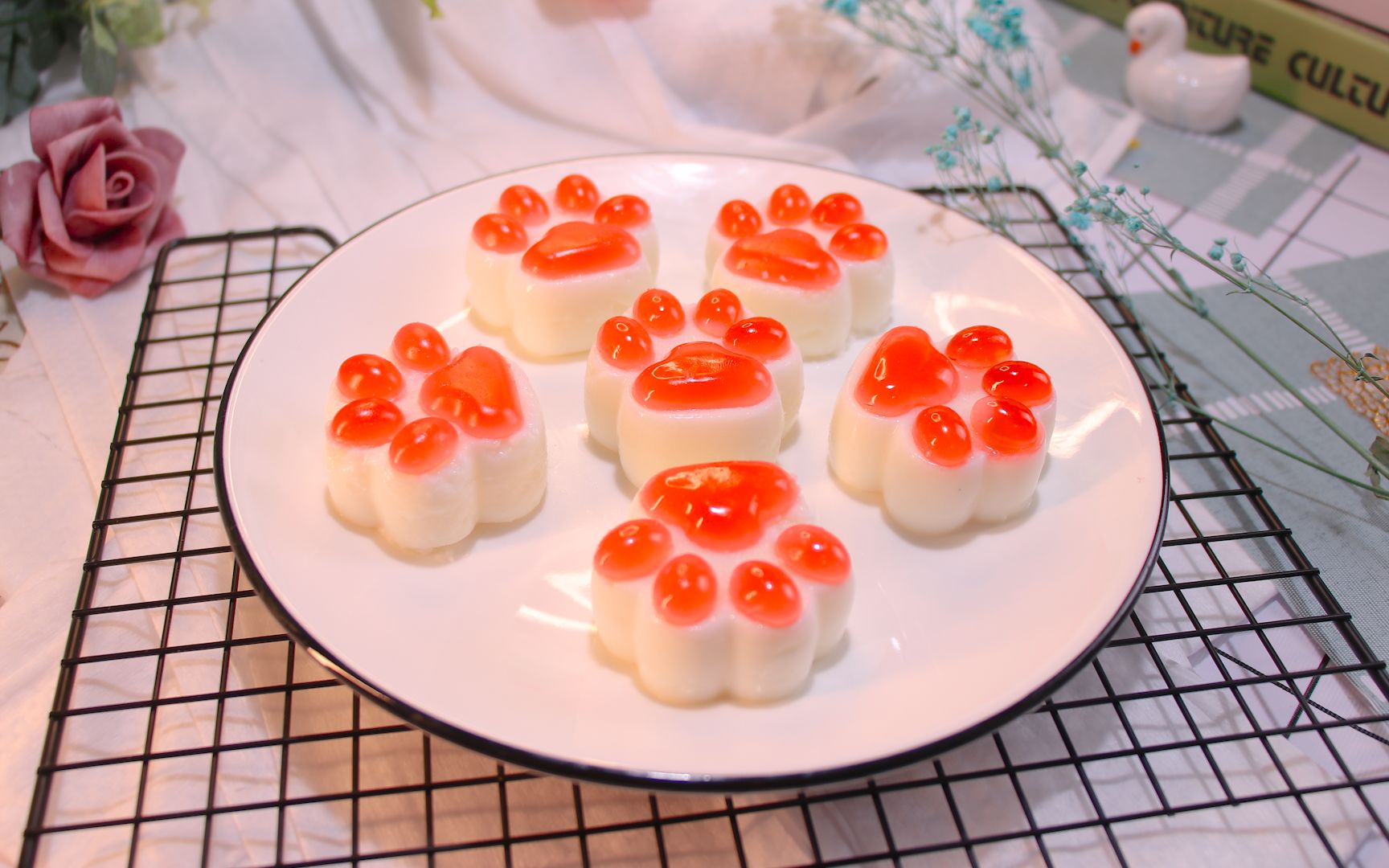 【蜜桃猫爪布丁】可爱到不忍吃