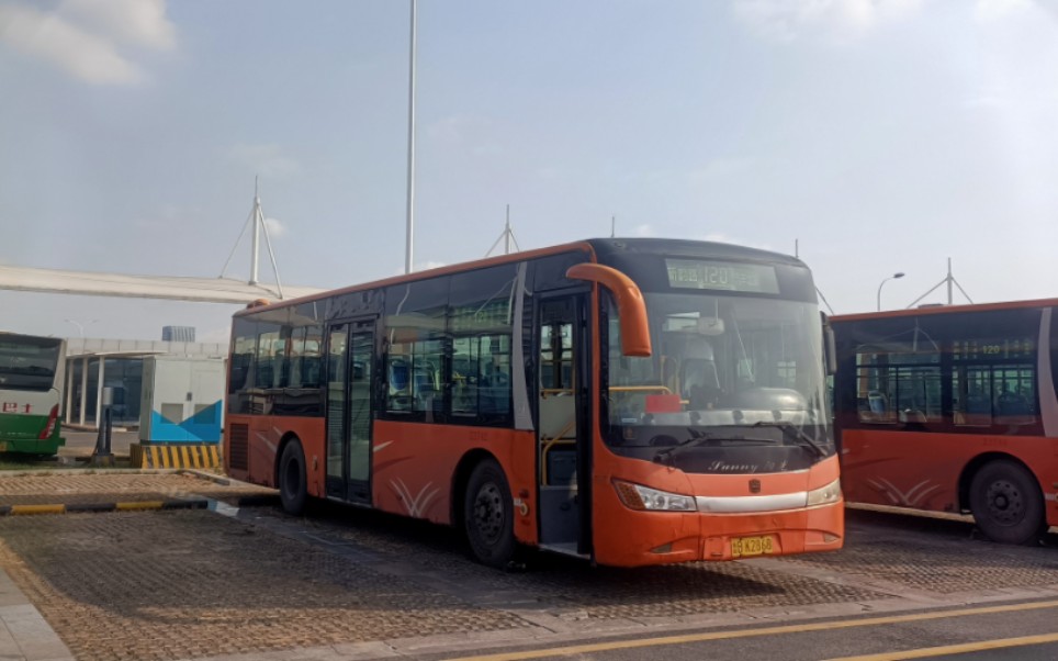 [纪念油桶1]青岛公交120路汽车北站—新韵路全程10倍速前方展望.