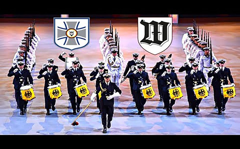德国联邦国防军军乐队踢正步-洛洛丽亚/瓦赫巴泰隆/斯皮尔曼祖格