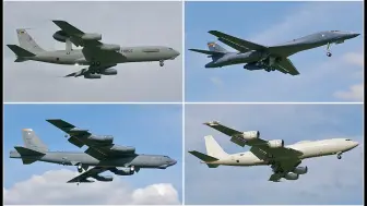 Télécharger la video: 【战机鉴赏】4K原声 | B-1、B-52轰炸机、E3预警机空中起降飞行