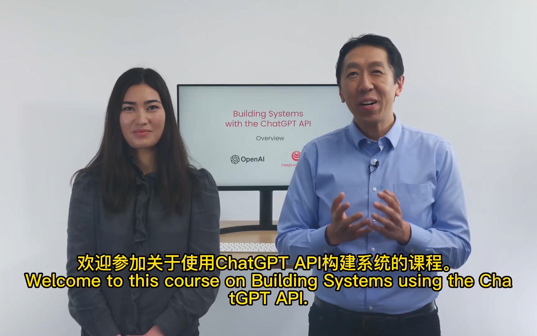 【ChatGPT API宝藏课程全集】吴恩达带你用ChatGPT API构建系统!哔哩哔哩bilibili