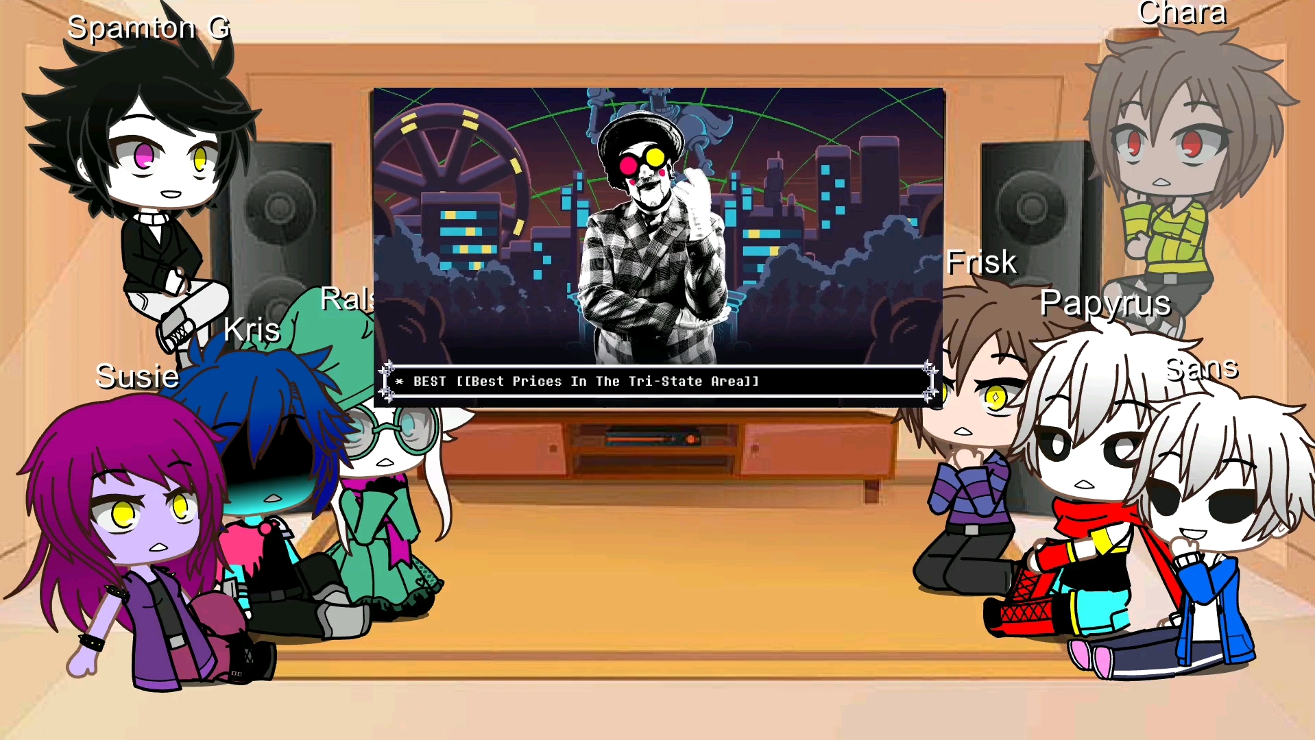 deltarune与undertale反应spamton角色曲