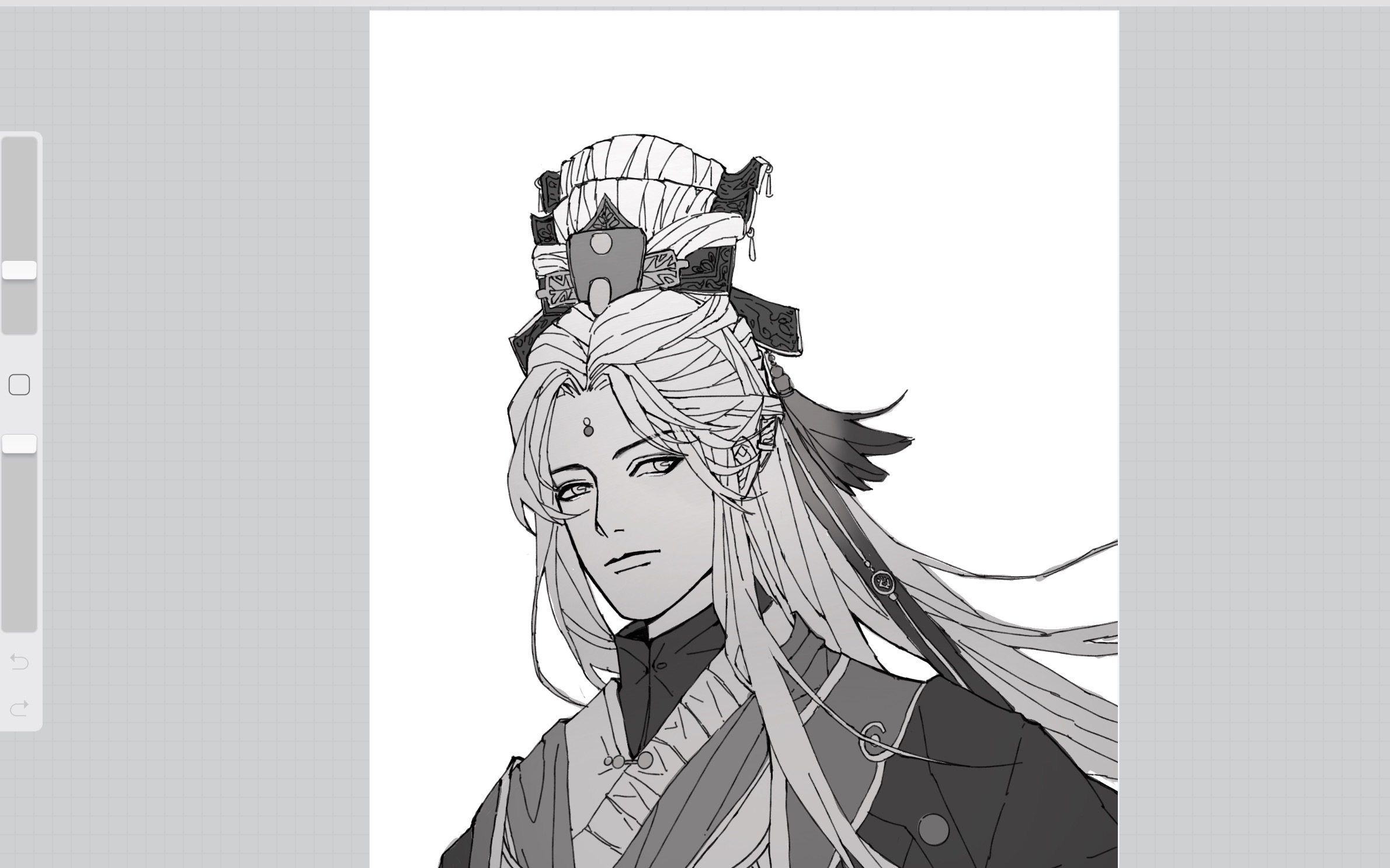 ipad【procreate】绘画录屏【金光布袋戏】默苍离