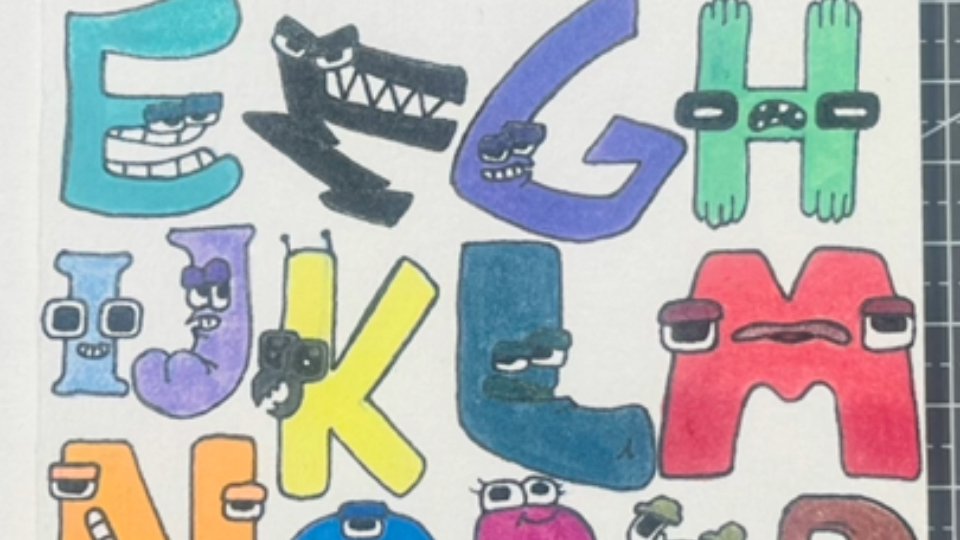 卡通字母人来咯!大家假期愉快!