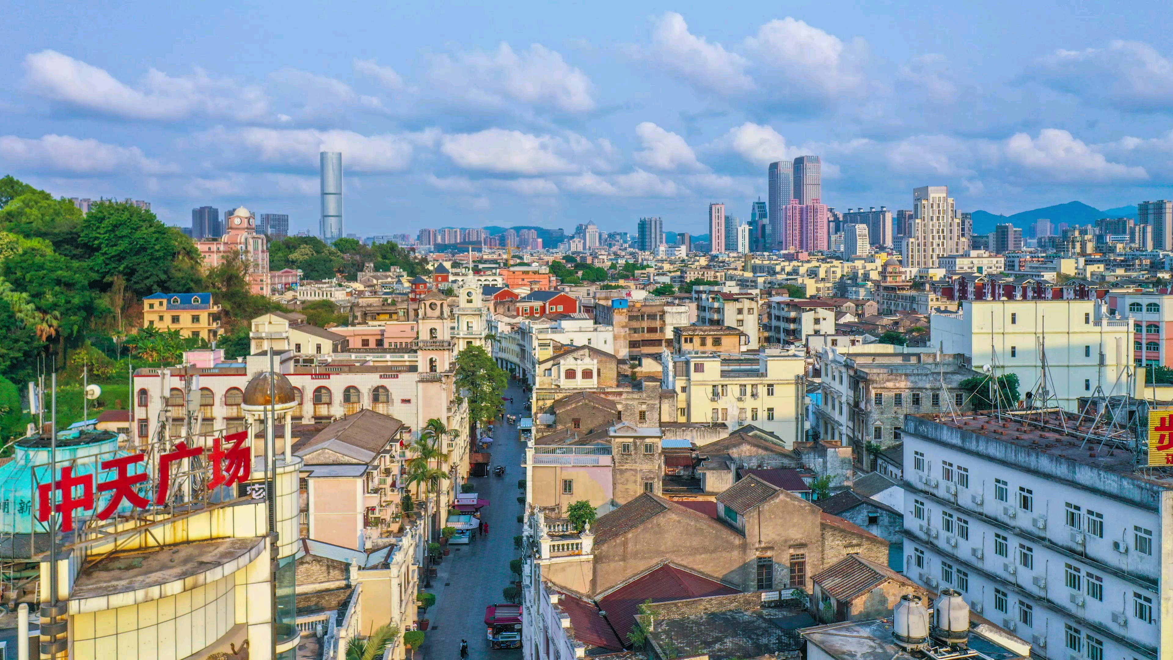 中山市老城区岐江河摩天轮