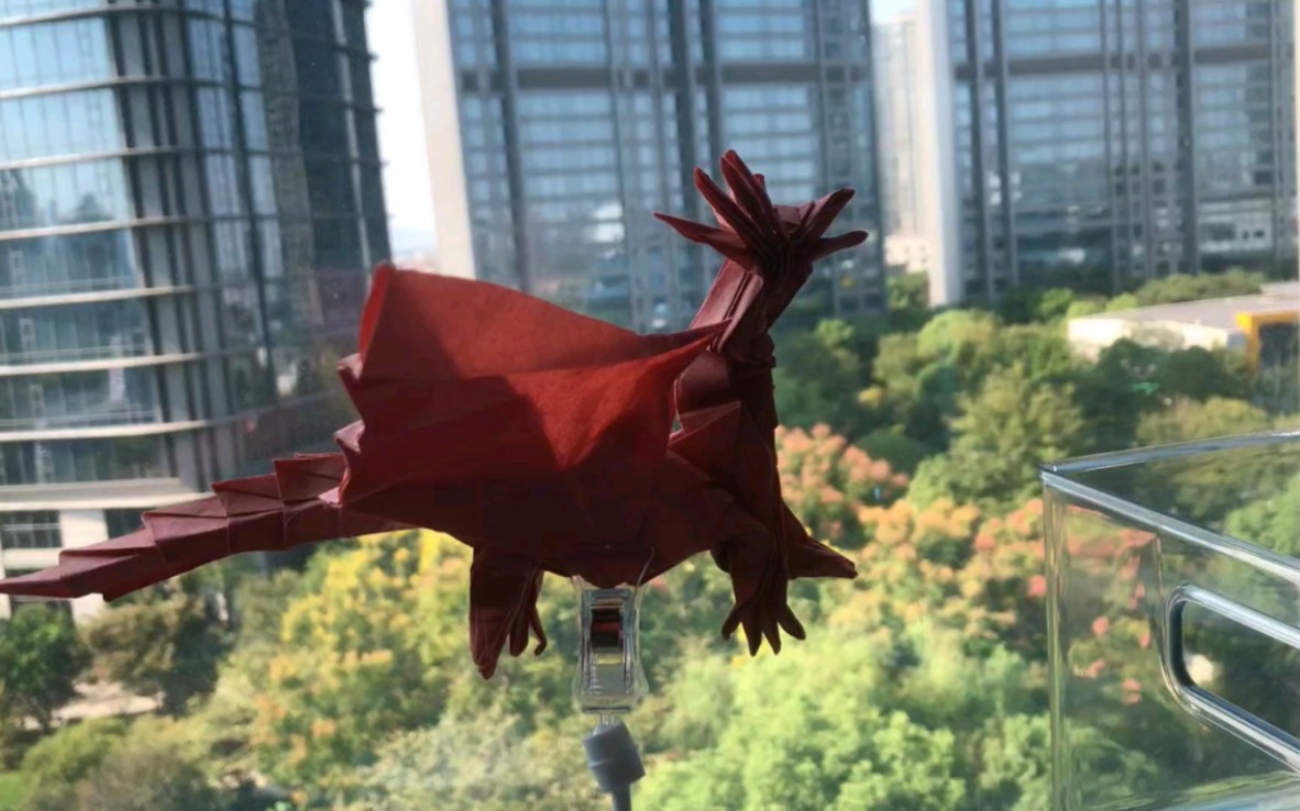 折纸古代龙(三折)50厘米的纸