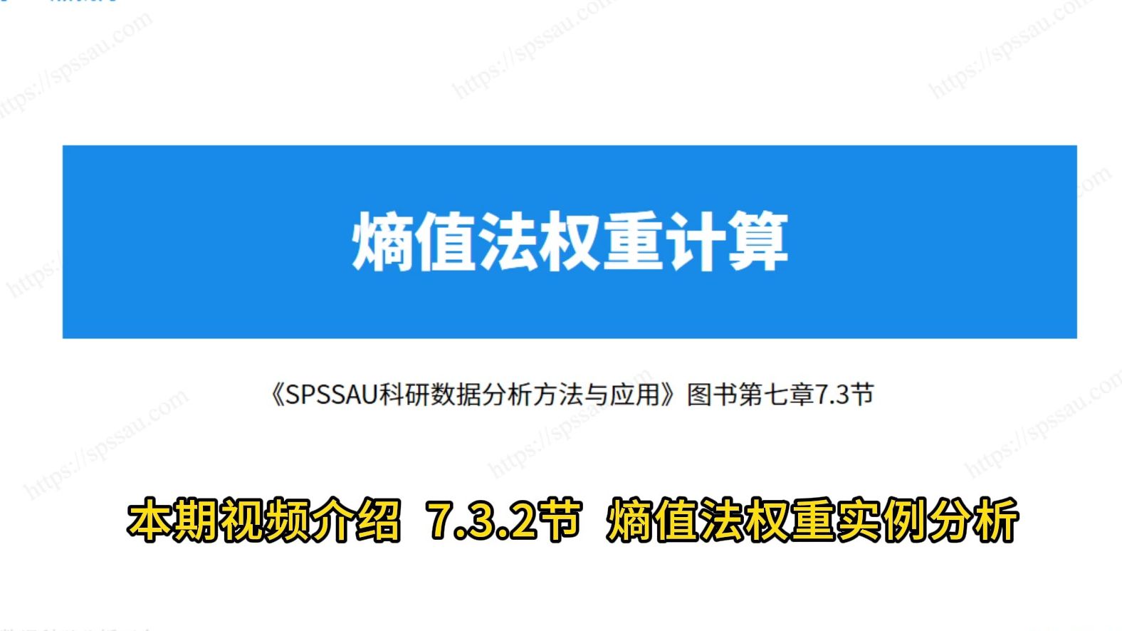 SPSSAU熵值法权重计算实例分析,什么是非负平移,熵值法数据如何处理哔哩哔哩bilibili