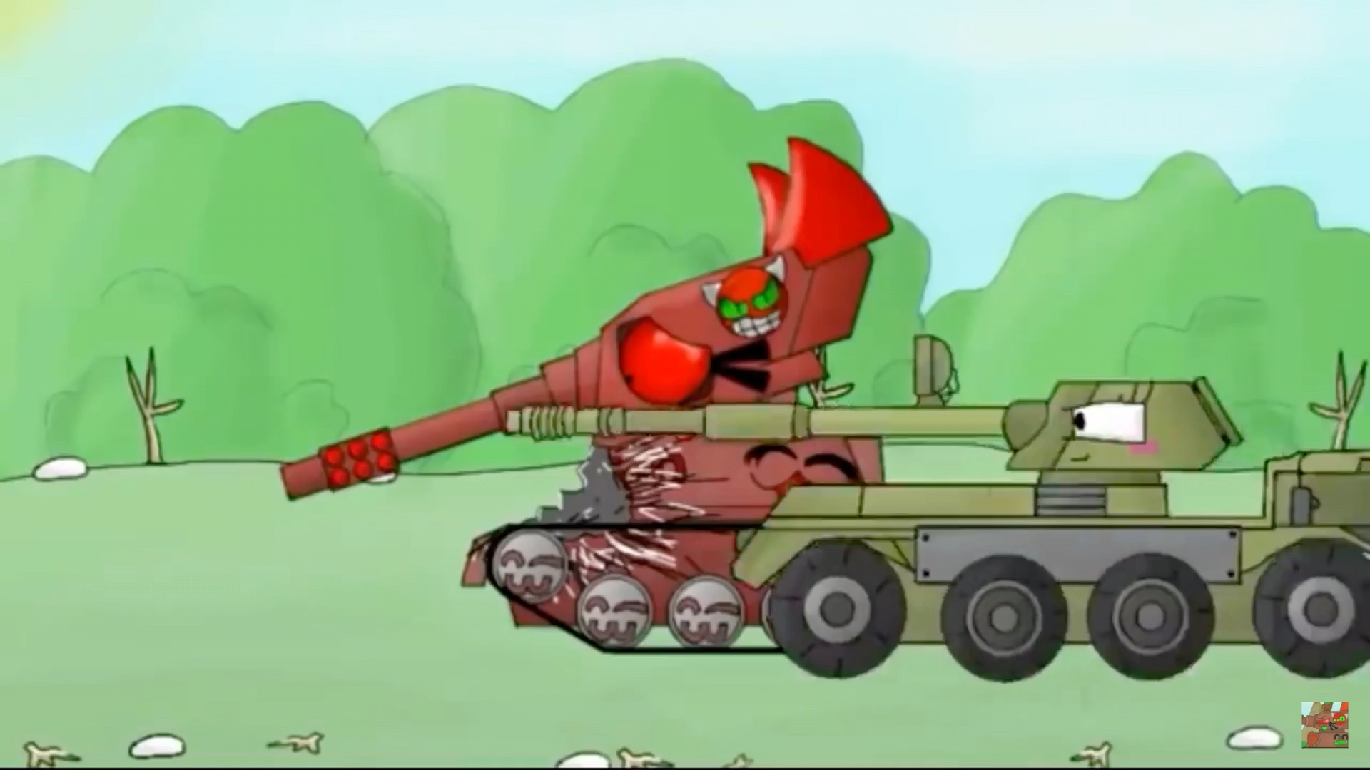 坦克动画:寄生虫kv44m kv6的剧情合集