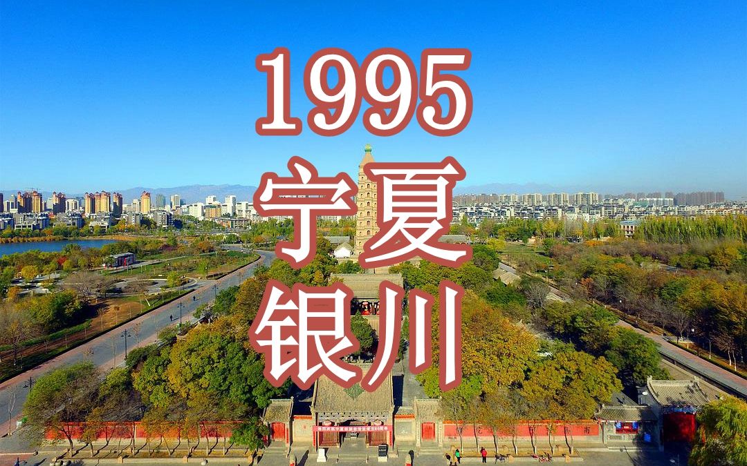 1995年,宁夏银川海宝塔寺及周边记录哔哩哔哩bilibili