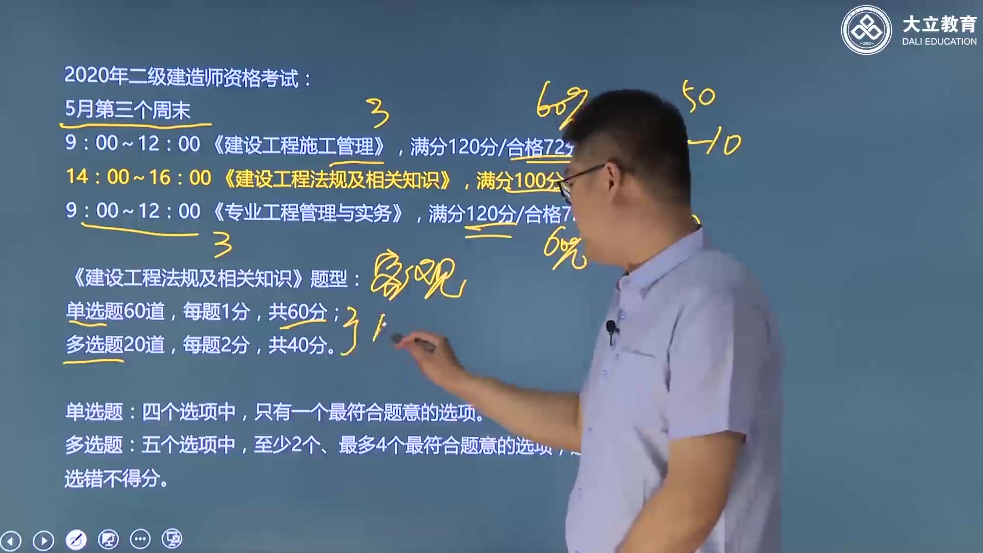 2020二级建造师建筑精讲班韩老师哔哩哔哩bilibili