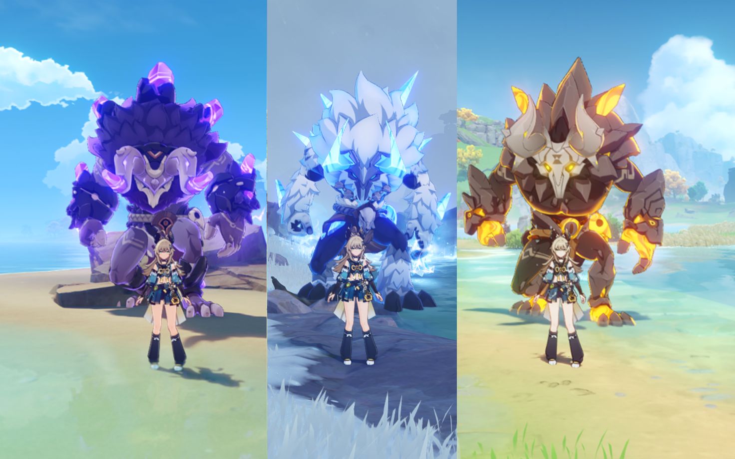 【原神】3个绮良良e出了3个丘丘王