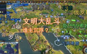 Download Video: 【文明六】一个中国与五十五个AI在【超大地球】地图中大乱斗（更新至84T）