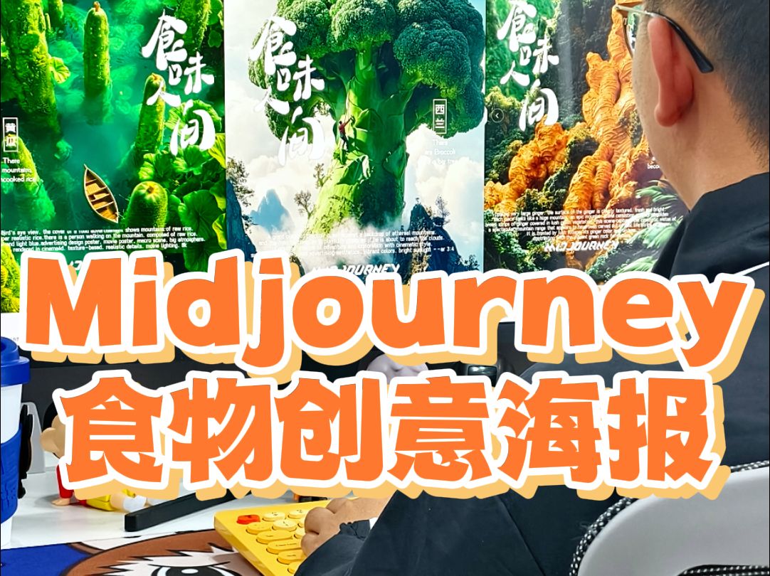 Midjourney食物创意海报哔哩哔哩bilibili