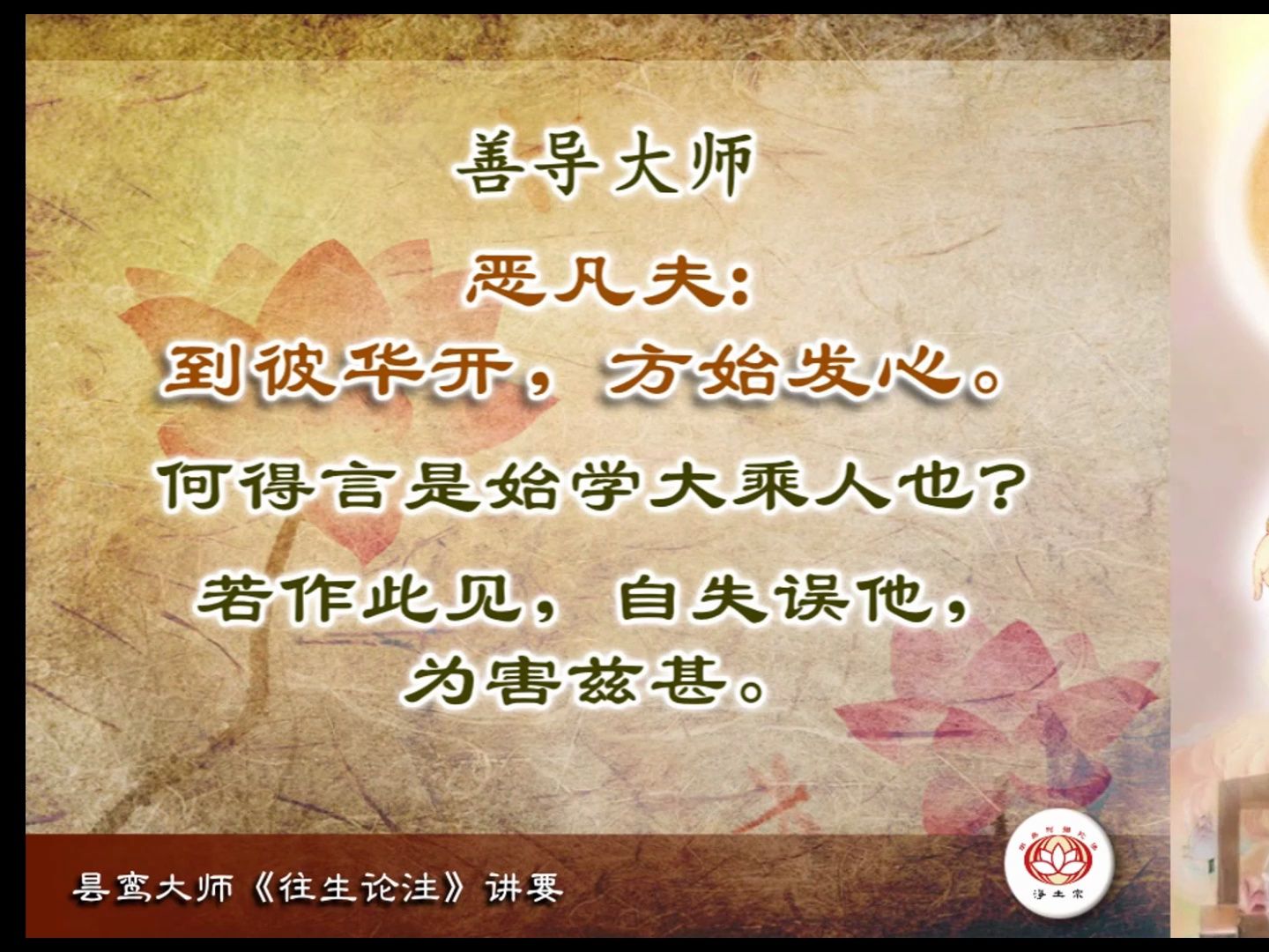 《往生论注》讲要 (第03集) 念佛和其他法门不同的地方 净本法师 主讲