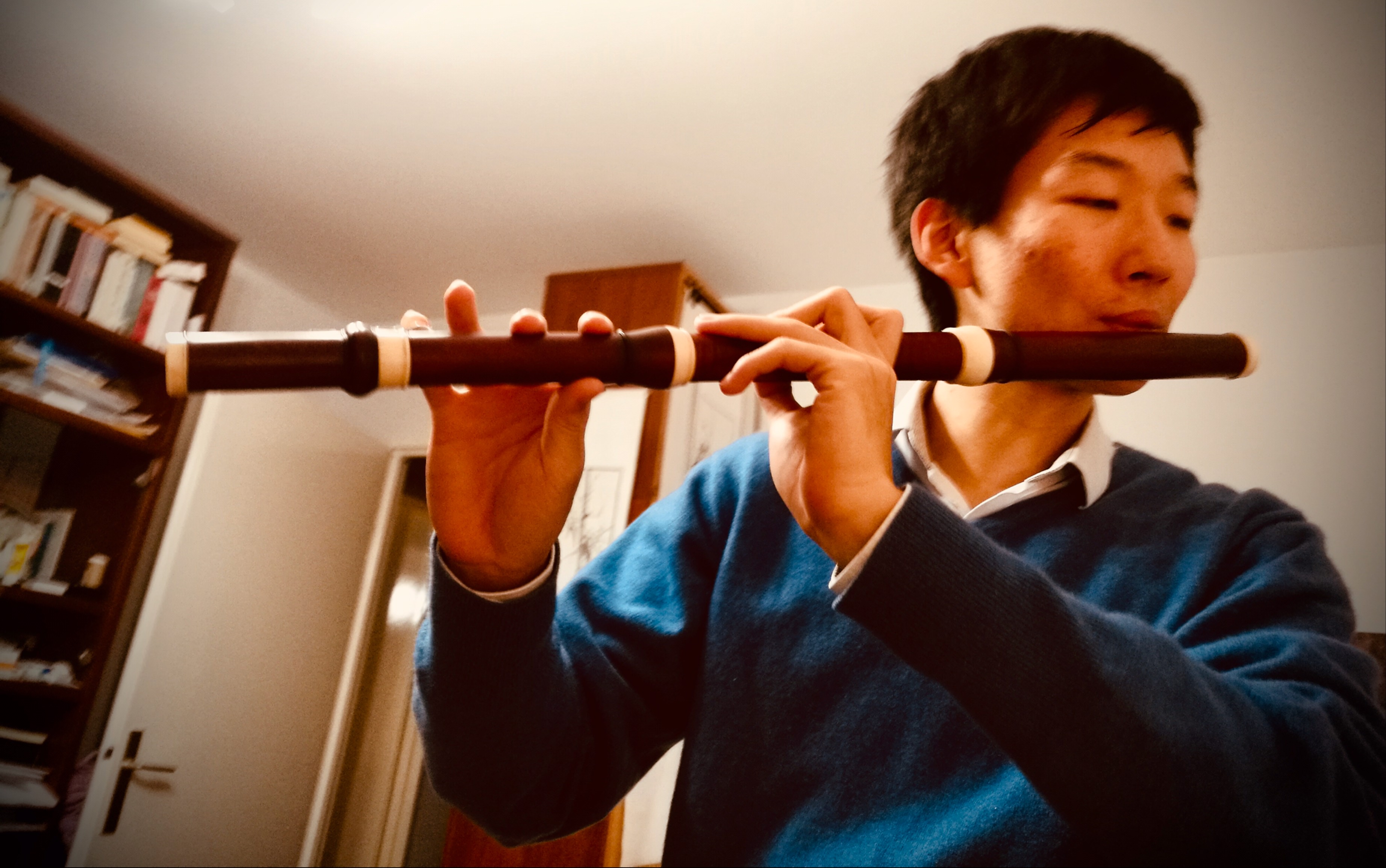 于渊长笛2020年巴黎国立高等音乐学院巴洛克长笛入学考试巴洛克长笛